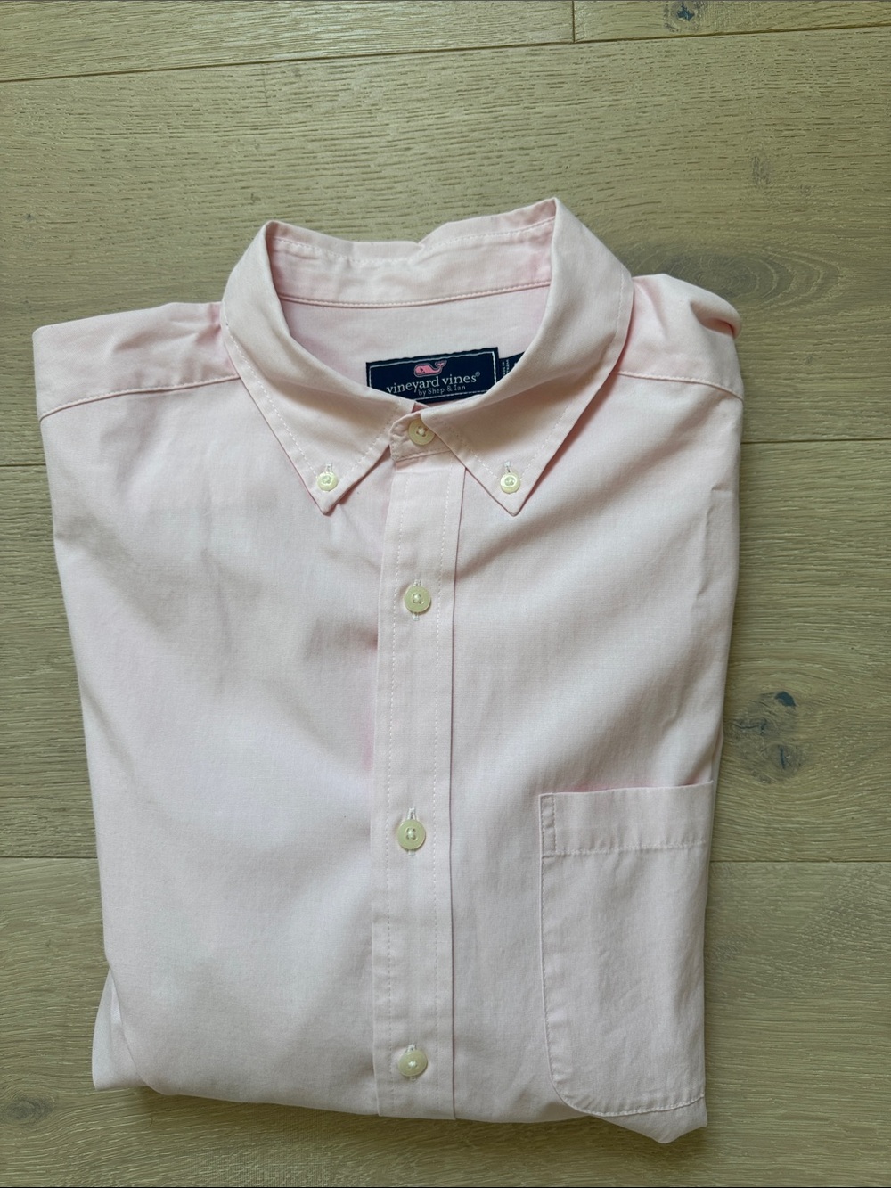 Vineyard Vines Light Pink Button-Down Oxford Shirt